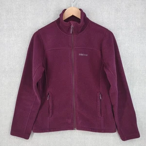 Marmot Jacket Womens Medium Purple Polartec Full Zip Fleece Outdoor Hiking Warm - Picture 1 of 21