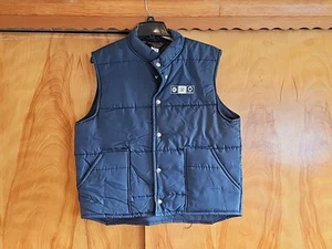 Vintage 1980's AC GM Delco Navy Puffy Puffer Vest Mens Size Medium - Large - Picture 1 of 6