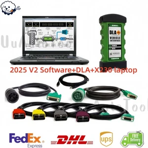 for JPRO DLA 2025 V2 Diesel Heavy Duty Truck Scanner Diagnostic tool X230 laptop - Bild 1 von 8