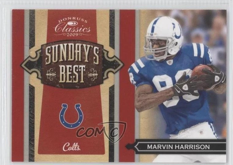 2009 Donruss Classics Sunday's Best Silver /250 Marvin Harrison #28 HOF - Image 1 of 2