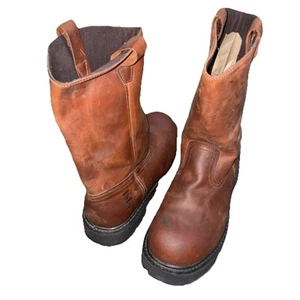 Chinook Footwear Rancher Z Flex Pull On Work Boots Men's Size 10 Leather - Picture 1 of 9