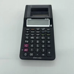 Casio HR-10RC 12-Digit Printing Calculator Black - Picture 1 of 4