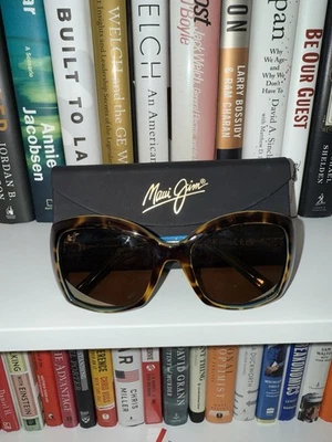 Gafas de sol polarizadas Maui Jim Orchid Mj735 tortuga con pavo real Italia - 73510P Foto 1 de 4