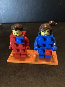 LEGO Series 18 Collectible Minifigures 71021 - LEGO Brick Suit Girl and Guy - Picture 1 of 1