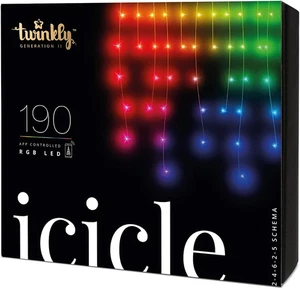 Icicle 190 LED RGB, Luci a Cascata LED Esterno E Interno, Luci LED Smart Multico - Foto 1 di 12