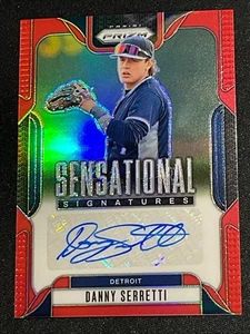 Prizm Sensational Signatures Danny Serretti 2025 #SS-DS Red Prizm/99 B339 - Imagen 1 de 2