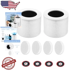 True HEPA Replacement Filter for Levoit Core Mini, 2 Filters - Picture 1 of 10