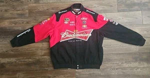 Vintage NASCAR Racing Jacket Mens Red Kevin Harvick Budweiser JH Design Size 3XL - Picture 1 of 13