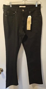 Levi's 505 gerades Bein Jeans schwarz Damengröße 29 x 30 neu mit Etikett - Bild 1 von 14