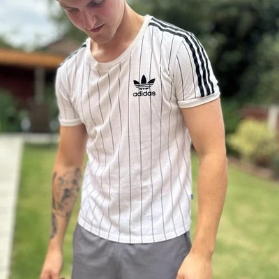 Adidas White TShirt Women’s Size 6 Round Neck Short Sleeved Retro Tee Shirt - Image 1 of 4