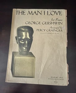 1944 THE MAN I LOVE Noten George Gershwin Harms Grainger Sammlerstück - Bild 1 von 10
