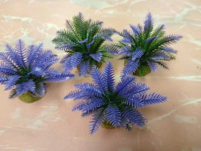 4 based Landscape Model Jungle Purple Fern wargaming scenery terrain 1.5" Tall - Image 1 of 3