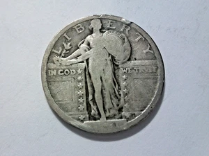 1921 Standing Liberty Quarter 25c Circulated Key Date - Picture 1 of 5
