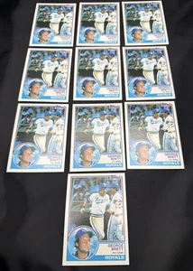 LOTTO DI 10 TOPPS GEORGE BRETT 1983 #600 - Foto 1 di 3