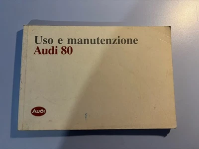 AUDI 80 Manuale di Uso e Manutenzione 1990 ORIGINALE nuovo - Immagine 1 di 2