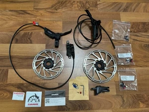 SRAM Level Hydraulic Disc Brakes Complete Set 180 MM Front 160 MM Rear - Picture 1 of 14