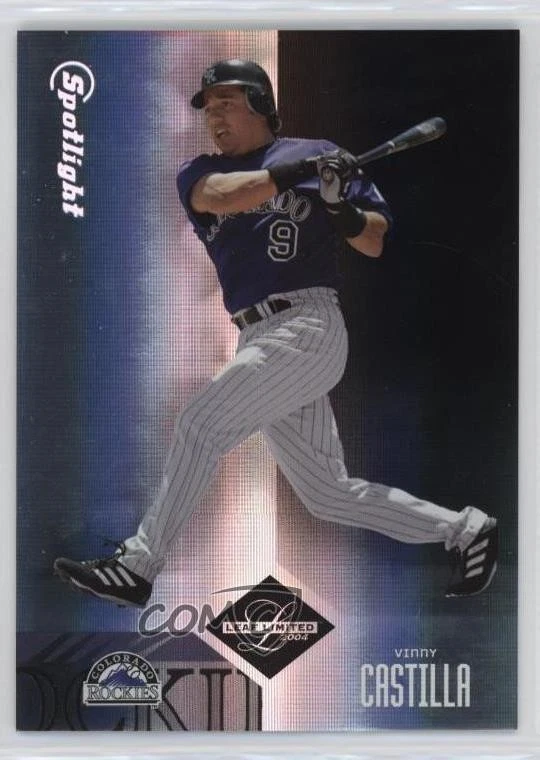 2004 Leaf Limited Spotlight Silver /50 Vinny Castilla #160 - Image 1 of 2