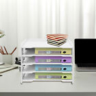 Stackable File Organizer Tray Desk Desktop Paper Document Tray Holder 5 Tiers