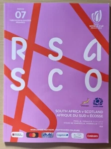 Scotland South Africa Rugby World Cup 2023 PROGRAMME (Mint) - Picture 1 of 1