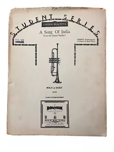 A SONG OF INDIA SHEET MUSIC~Trumpet/Piano~Sadko~Student Series~Rimsky-Korsakov - Picture 1 of 4