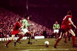 Steve Heighway Of Liverpool Jacques Santini Of Saint Etienne 1977 OLD PHOTO