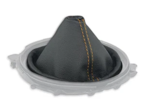 FOR NISSAN 350Z Z33 02-09 GEAR SHIFT BOOT GAITER LEATHER BEIGE STITCH - Picture 1 of 4