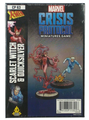 Marvel Crisis Protocol Scarlet Witch & Quicksilver Character Pack Miniature Game - Image 1 of 3
