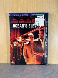 (New/Sealed) Ocean's Eleven (DVD, 2002, Full Screen Edition, Special Features) - Foto 1 di 8