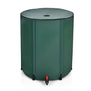 53 Gallon Portable Rain Barrel Water Collector Collapsible Tank w /Spigot Filter - Picture 1 of 10