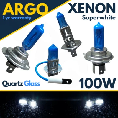 H7 H4 H1 H3 Xenon White 100w Headlight Bulbs Headlamp Light Bulb Hid Car Van 12v - Image 1 of 4