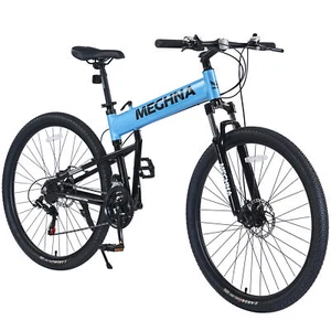 29" Folding Mountain Bike ,Suspension Fork,Aluminium Alloy Frame 21 Speed - Picture 1 of 6