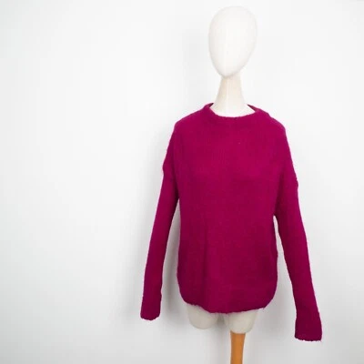 TOAST CAKBU Women's SURI ALPACA & Merino Wool Pink Knit Jumper Sweater Size: S-M - Image 1 of 4