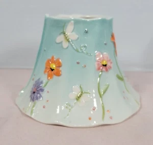 Yankee Candle Tarro Grande Sombra Topper Azul 3D Libélulas Floral Cottagecore - Imagen 1 de 9