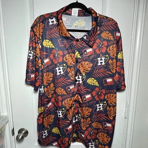 MLB Houston Astros Space City Adult Hawaiian Shirt Aloha Baseball Floral SGA XL - Picture 1 of 24