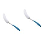  2 Pc Exfoliating Cleaner Brush Back Shower Scrubbing Long Handle
