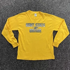 VTG Y2K Kent State Golden Flashes T Shirt Adult Large College Long Sleeve Mens - Picture 1 of 8