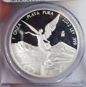 2012 Mexico Silver 1oz Libertad Proof PCGS PR70 DEEP CAMEO 184 Population - Picture 1 of 3