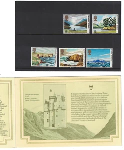 1981 BRITISH POST OFFICE 5 STAMP SET NATIONAL TRUSTS PRESENTATION PACK MNH - Picture 1 of 2