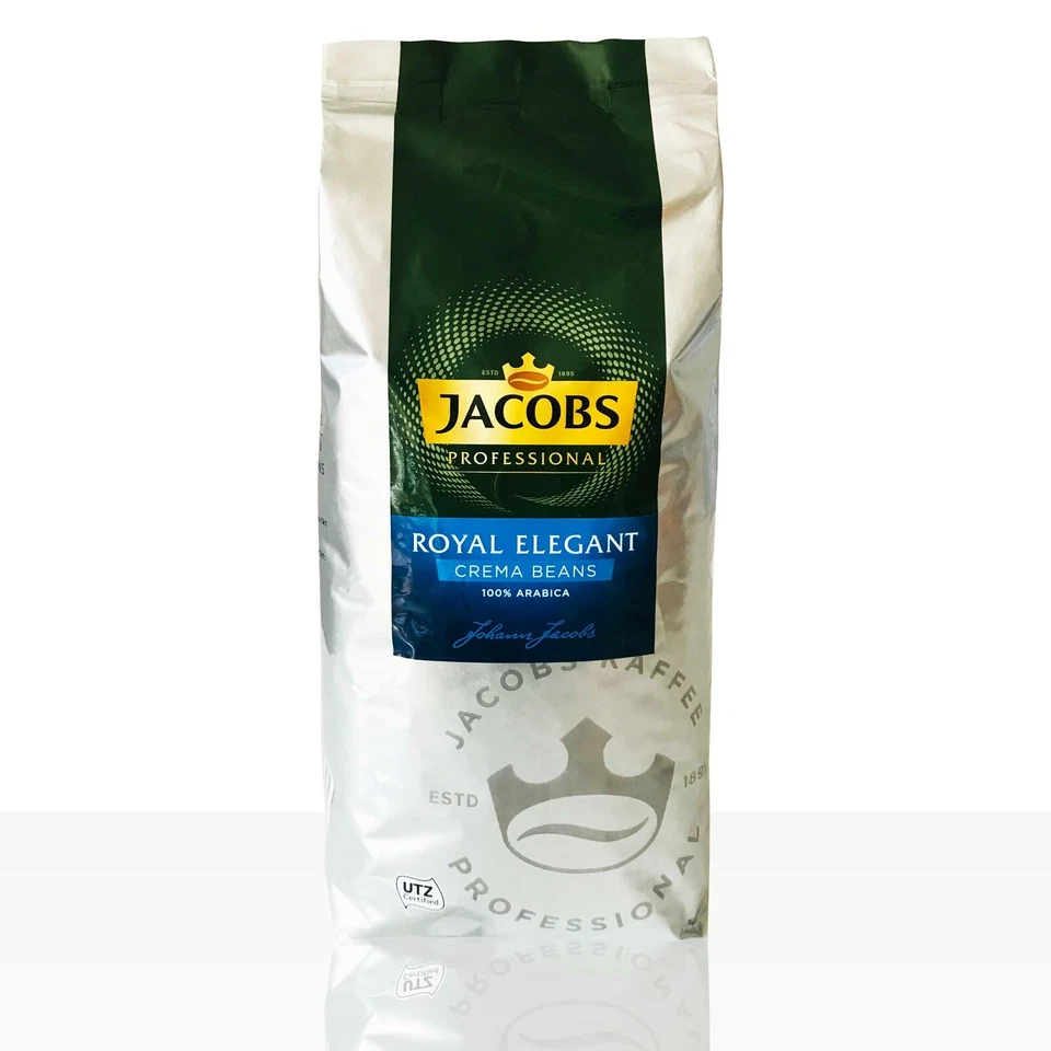 Jacobs Professional Caffe Crema Royal Elegant - 1kg Kaffee ganze Arabica Bohne