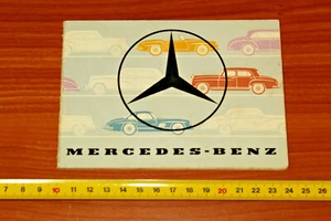PROSPEKT BOOKLET "MERCEDES BENZ 180 180D 220 300 300S 190SL 300SL" AÑOS 50 YEARS - Picture 1 of 6