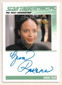 Star Trek The Next Generation: Autograph Card of Gina Ravera as Ensign Tyler