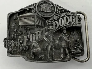 Historic Fort Dodge Museum 1964-1989 Belt Buckle 25th Anniversary - Picture 1 of 11