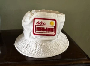 1960s Surfer Style Bucket Hat ALOHA HAWAII,S/M.YA - Picture 1 of 8