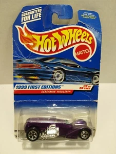 ~NEW~1999 HOT WHEELS First Edition-SCREAMING HAULER(purple)- #15/26 - Picture 1 of 4