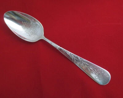 Antique Sterling Silver Spoon Asian Temple Pagoda Bowl, Tiger Lily Handle 5-1/8" — 第 1/4 张图片