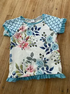 Girl Rash Guard Swim Size 7 Penelope Plumm EUC - Picture 1 of 3
