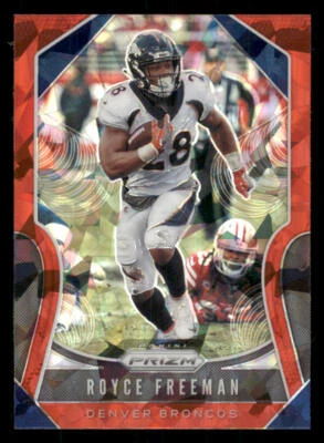 2019 Panini Prizm Prizms Red Ice #204 Royce Freeman - Image 1 of 2