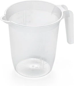 Addis Kunststoff 1 Liter Mess- & Rührkanne mit Griff, klar - Bild 1 von 3