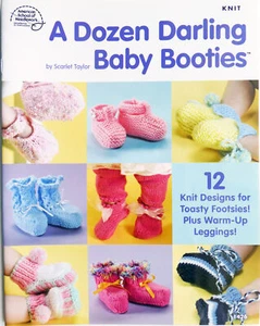 Knitting Pattern Baby Booties 3-12 Months Shoes Ballet Leg Warmers Heirloom 1426 - Picture 1 of 5