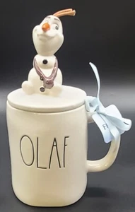 Olaf  Rae Dunn Disney Frozen Olaf Mug with Topper Decoration Collectible New - Picture 1 of 3